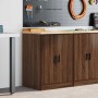 Armario de almacenamiento para garaje roble marrón 60x51x85 cm de , Armarios industriales - Ref: Foro24-860577, Precio: 88,15...