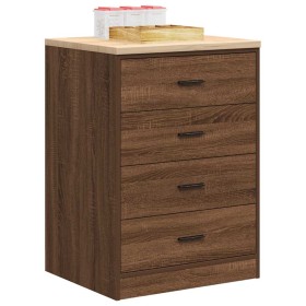 Armario de almacenamiento para garaje roble marrón 60x51x85 cm de , Armarios industriales - Ref: Foro24-860604, Precio: 98,28...