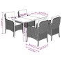 Set comedor de jardín 5 pzas con cojines ratán sintético beige de , Conjuntos de jardín - Ref: Foro24-3211978, Precio: 573,32...