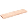 Estante de pared madera maciza roble sin tratar 120x30x(2-6) cm de , Estantes y estanterías - Ref: Foro24-363573, Precio: 35,...