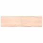 Estante de pared madera maciza roble sin tratar 120x30x(2-6) cm de , Estantes y estanterías - Ref: Foro24-363573, Precio: 35,...