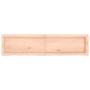Estante de pared madera maciza roble sin tratar 120x30x(2-6) cm de , Estantes y estanterías - Ref: Foro24-363573, Precio: 35,...