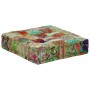 Puf cuadrado pachtwork algodón hecho a mano 50x50x12 cm verde de , Otomanas - Ref: Foro24-246576, Precio: 42,62 €, Descuento: %