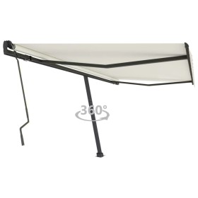 Toldo de pie retráctil manual crema 400x300 cm de vidaXL, Toldos - Ref: Foro24-3069737, Precio: 398,22 €, Descuento: %