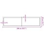 Tablero de mesa madera maciza roble sin tratar 200x50x(2-6) cm de , Tableros para mesas - Ref: Foro24-3156335, Precio: 137,18...