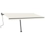 Toldo de pie retráctil manual crema 400x300 cm de vidaXL, Toldos - Ref: Foro24-3069737, Precio: 398,22 €, Descuento: %