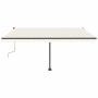 Toldo de pie retráctil manual crema 400x300 cm de vidaXL, Toldos - Ref: Foro24-3069737, Precio: 398,22 €, Descuento: %
