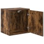 Armario de pared para garaje madera de ingeniería roble ahumado de , Armarios industriales - Ref: Foro24-860633, Precio: 35,2...