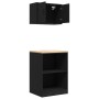 Armarios 2 uds para garaje madera de ingeniería negro de , Armarios industriales - Ref: Foro24-3328279, Precio: 116,21 €, Des...