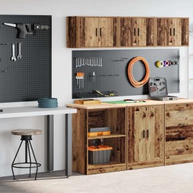 Armarios 2 uds para garaje madera ingeniería antigua madera de , Armarios industriales - Ref: Foro24-3328285, Precio: 98,17 €...