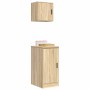 Armarios 2 uds para garaje madera de ingeniería roble sonoma de , Armarios industriales - Ref: Foro24-3328298, Precio: 86,71 ...