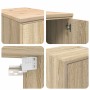 Armarios 2 uds para garaje madera de ingeniería roble sonoma de , Armarios industriales - Ref: Foro24-3328298, Precio: 86,71 ...