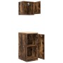 Armarios 2 uds para garaje madera ingeniería roble ahumado de , Armarios industriales - Ref: Foro24-3328300, Precio: 84,48 €,...