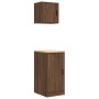 Armarios 2 uds para garaje madera ingeniería marrón roble de , Armarios industriales - Ref: Foro24-3328302, Precio: 87,02 €, ...
