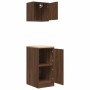 Armarios 2 uds para garaje madera ingeniería marrón roble de , Armarios industriales - Ref: Foro24-3328302, Precio: 87,02 €, ...