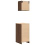 Armarios 2 uds para garaje madera ingeniería marrón roble de , Armarios industriales - Ref: Foro24-3328302, Precio: 87,02 €, ...