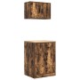 Armarios 2 uds para garaje madera ingeniería roble ahumado de , Armarios industriales - Ref: Foro24-3328309, Precio: 132,66 €...