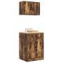 Armarios 2 uds para garaje madera ingeniería roble ahumado de , Armarios industriales - Ref: Foro24-3328309, Precio: 132,66 €...