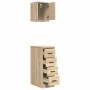 Armarios 2 uds para garaje madera de ingeniería roble sonoma de , Armarios industriales - Ref: Foro24-3328316, Precio: 97,62 ...