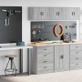 Armarios 2 uds para garaje madera ingeniería gris sonoma de , Armarios industriales - Ref: Foro24-3328337, Precio: 136,61 €, ...