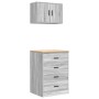 Armarios 2 uds para garaje madera ingeniería gris sonoma de , Armarios industriales - Ref: Foro24-3328337, Precio: 136,61 €, ...