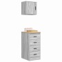 Armarios 2 uds para garaje madera ingeniería gris sonoma de , Armarios industriales - Ref: Foro24-3328328, Precio: 106,41 €, ...