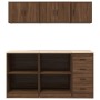 Armarios 6 uds para garaje madera ingeniería marrón roble de , Armarios industriales - Ref: Foro24-3328356, Precio: 302,63 €,...