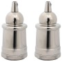 Portalámparas 2 uds níquel satinado E27 de , Accesorios de iluminación - Ref: Foro24-4106542, Precio: 21,20 €, Descuento: %