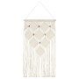 Adorno de pared de macramé algodón 40x80 cm de , Tapicería decorativa - Ref: Foro24-323999, Precio: 19,07 €, Descuento: %