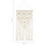 Adorno de pared de macramé algodón 40x80 cm de , Tapicería decorativa - Ref: Foro24-323999, Precio: 19,07 €, Descuento: %