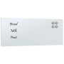 Pizarra magnética de pared vidrio templado blanco 50x20 cm de , Pizarras blancas - Ref: Foro24-4008630, Precio: 19,52 €, Desc...