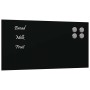 Pizarra magnética de pared vidrio templado negro 40x20 cm de , Pizarras blancas - Ref: Foro24-4008607, Precio: 18,32 €, Descu...