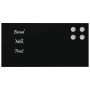 Pizarra magnética de pared vidrio templado negro 40x20 cm de , Pizarras blancas - Ref: Foro24-4008607, Precio: 18,32 €, Descu...