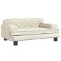 Cama para perros de terciopelo crema 70x45x30 cm de , Camas para perros - Ref: Foro24-171888, Precio: 88,96 €, Descuento: %