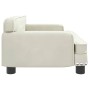 Cama para perros de terciopelo crema 70x45x30 cm de , Camas para perros - Ref: Foro24-171888, Precio: 88,96 €, Descuento: %
