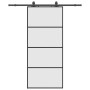 Puerta corredera con set herrajes negro 90x205 cm vidrio ESG de , Puertas - Ref: Foro24-3375799, Precio: 300,24 €, Descuento: %