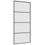 Puerta corredera con set herrajes negro 90x205 cm vidrio ESG de , Puertas - Ref: Foro24-3375799, Precio: 300,24 €, Descuento: %