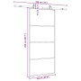 Puerta corredera con set herrajes negro 90x205 cm vidrio ESG de , Puertas - Ref: Foro24-3375799, Precio: 300,24 €, Descuento: %
