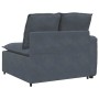 Sofá modular con reposabrazos y cojines gris oscuro 100 cm de , Unidades para sofás seccionales - Ref: Foro24-4104400, Precio...