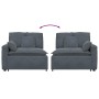 Sofá modular con reposabrazos y cojines gris oscuro 100 cm de , Unidades para sofás seccionales - Ref: Foro24-4104400, Precio...