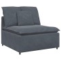 Sofá modular con reposapiés y cojines gris oscuro de , Unidades para sofás seccionales - Ref: Foro24-3321070, Precio: 750,10 ...