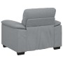 Sillón Sofá Tela Gris Claro 60 cm de , Sofás - Ref: Foro24-4105287, Precio: 166,24 €, Descuento: %