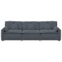 Sofá modular con cojines gris oscuro de , Unidades para sofás seccionales - Ref: Foro24-3321100, Precio: 665,26 €, Descuento: %