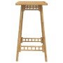 Mesa de bar para exterior cuadrada de bambú 55x55x100 cm de , Conjuntos de jardín - Ref: Foro24-4108229, Precio: 90,58 €, Des...