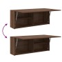 Mueble de pared baño madera ingeniería roble marrón 100x25x40cm de , Tocadores de baño - Ref: Foro24-860109, Precio: 80,36 €,...