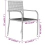 Juego de comedor de jardín 5 piezas gris de , Conjuntos de jardín - Ref: Foro24-3099584, Precio: 182,27 €, Descuento: %