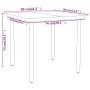Juego de comedor de jardín 5 piezas gris de , Conjuntos de jardín - Ref: Foro24-3099584, Precio: 182,27 €, Descuento: %