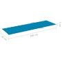 Tumbona con cojín azul madera de pino impregnada de , Tumbonas - Ref: Foro24-3065853, Precio: 128,80 €, Descuento: %