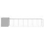 Caseta perros corral acero galvanizado gris claro 214x865x181cm de , Casetas para perros - Ref: Foro24-3189140, Precio: 824,9...