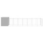 Caseta perros corral acero galvanizado gris claro 214x865x181cm de , Casetas para perros - Ref: Foro24-3189128, Precio: 766,3...